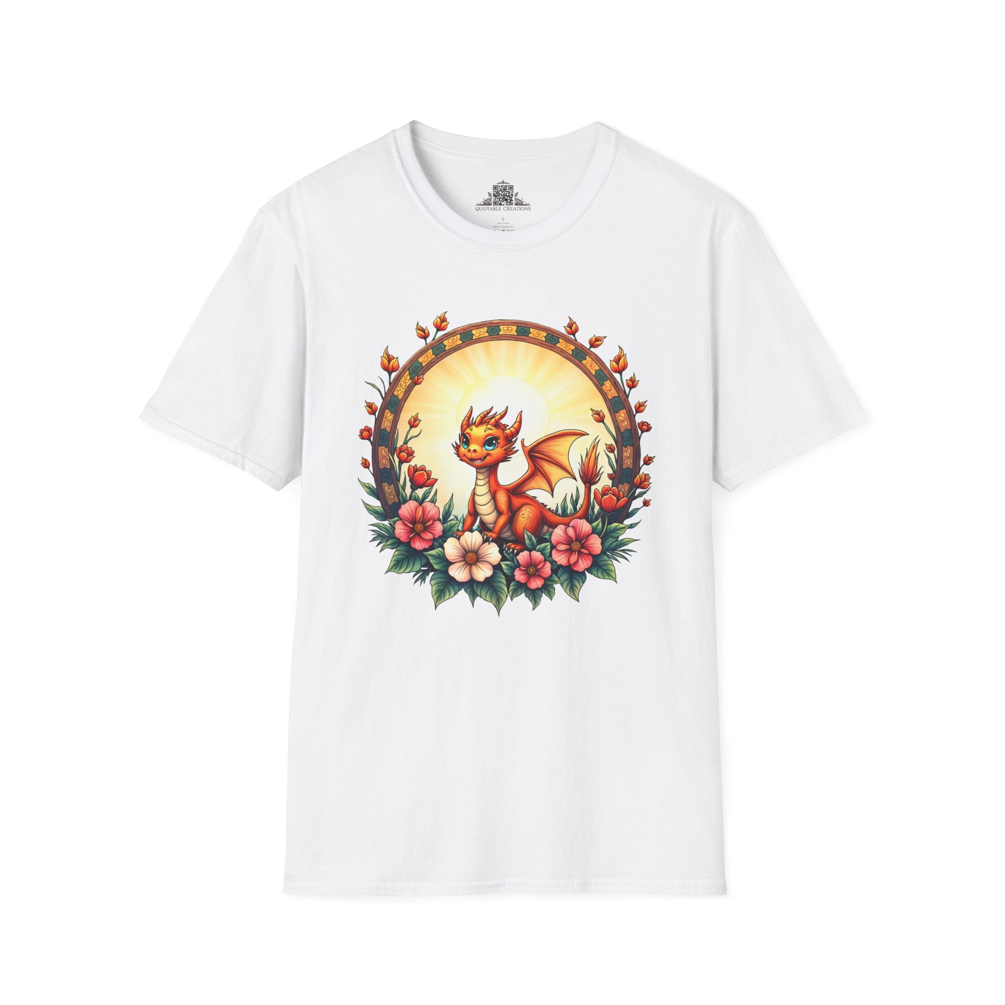 Printify T-Shirt S / White Emberheart - Dragons & Magic T-Shirt