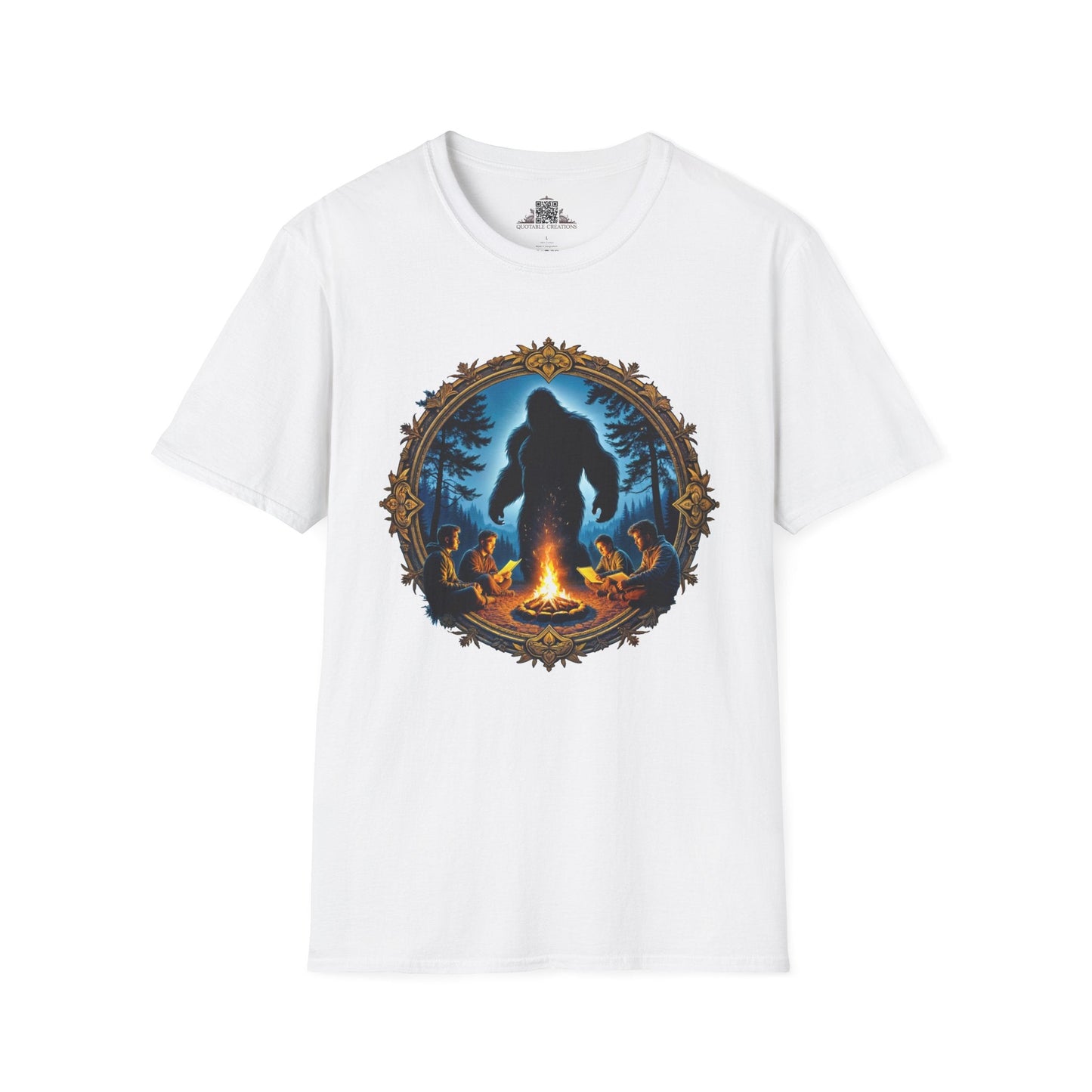 Printify T-Shirt S / White Legends Never Sleep - Bigfoot & Legends T-Shirt