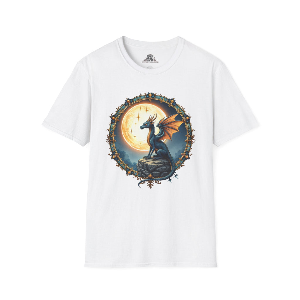 Printify T-Shirt S / White Lunar Ember - Dragons & Magic T-Shirt