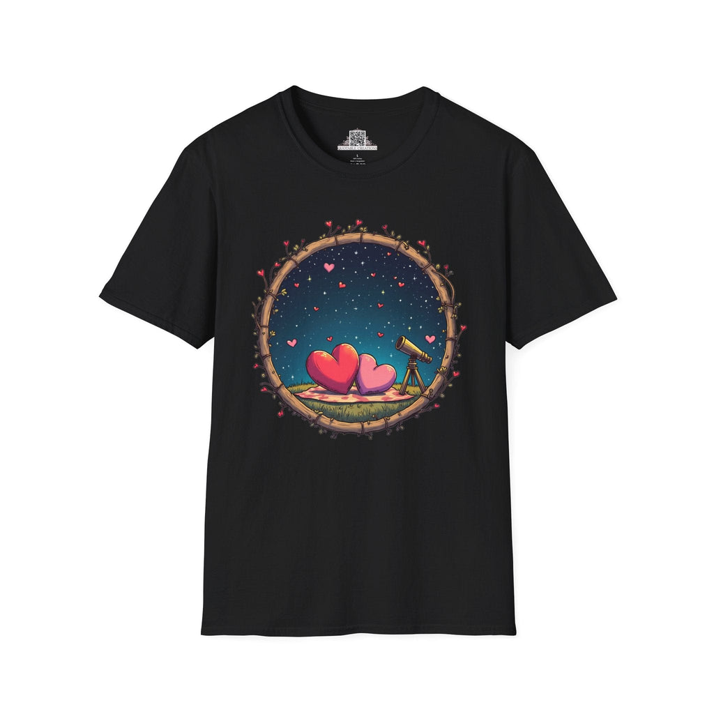 Printify T-Shirt XS / Black Astrological Love - Love & Fun T-Shirt