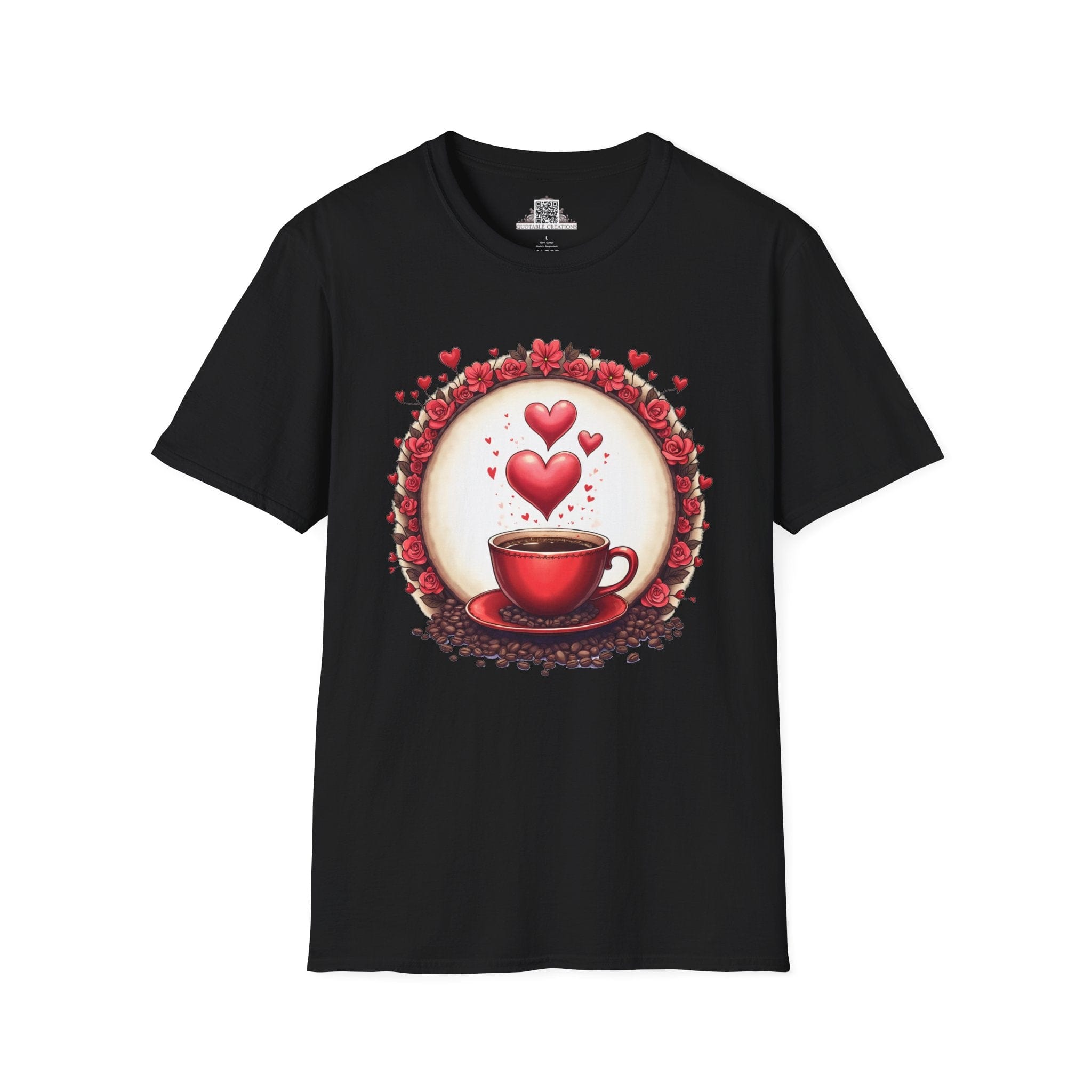 Printify T-Shirt XS / Black Brew-tiful Love Coffee - Love & Fun T-Shirt
