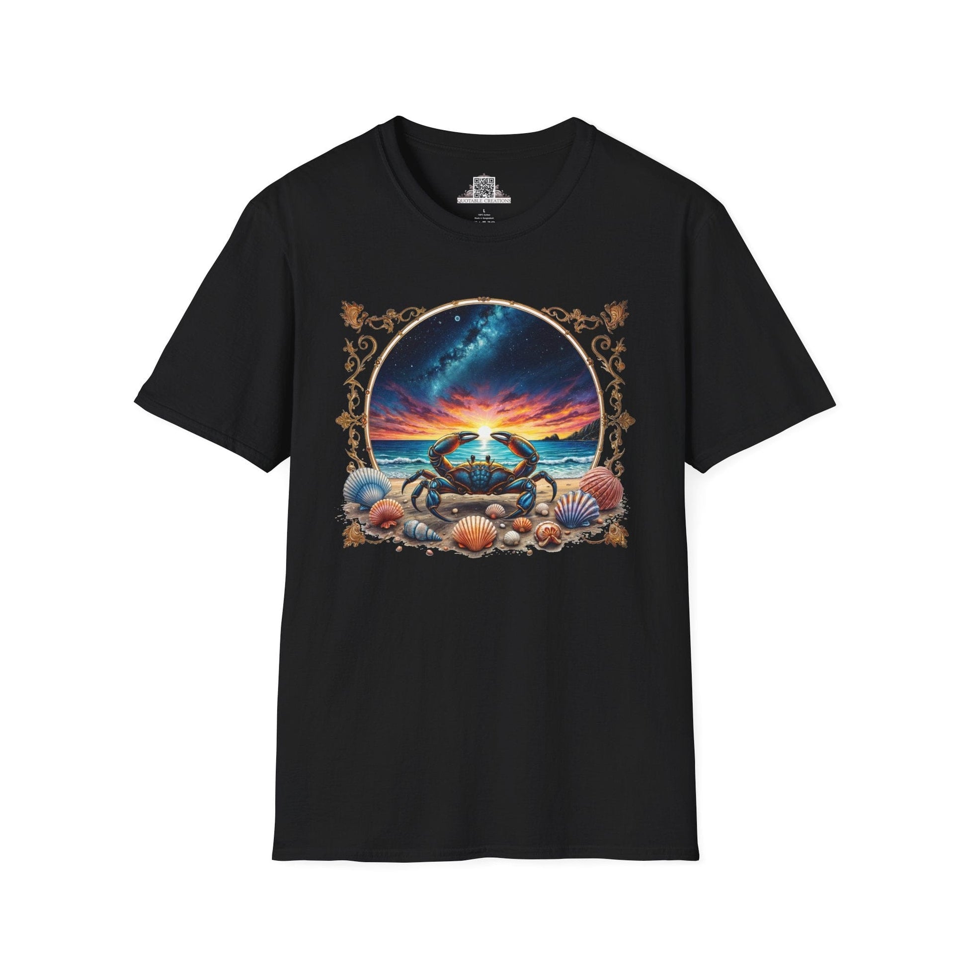 Printify T-Shirt XS / Black Cancer Zodiac & Astrology - T-Shirt