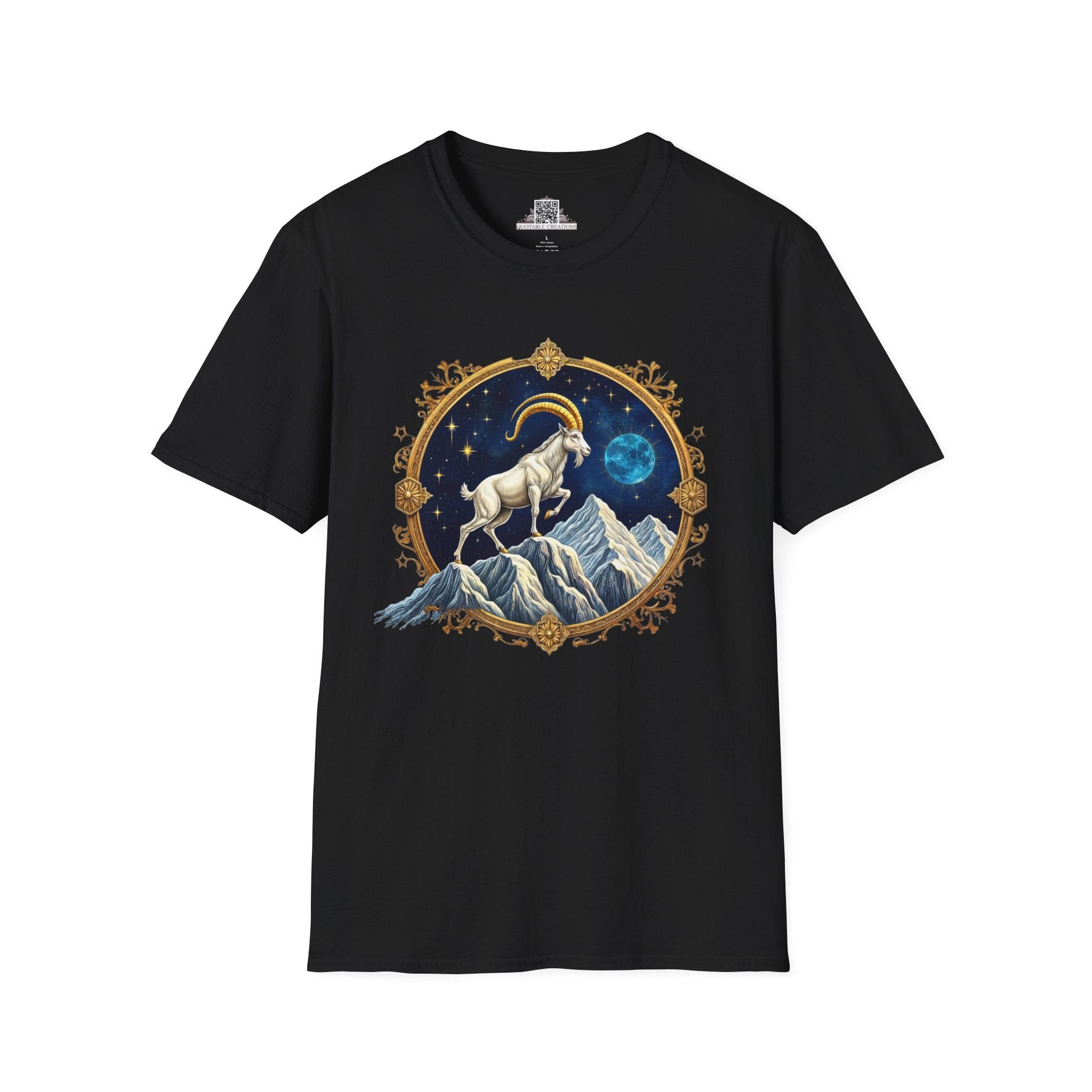 Printify T-Shirt XS / Black Capricorn Zodiac Astrology - T-Shirt