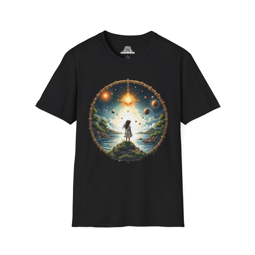 Printify T-Shirt XS / Black Exploring the Final Frontier UFO & Cosmic - T-Shirt