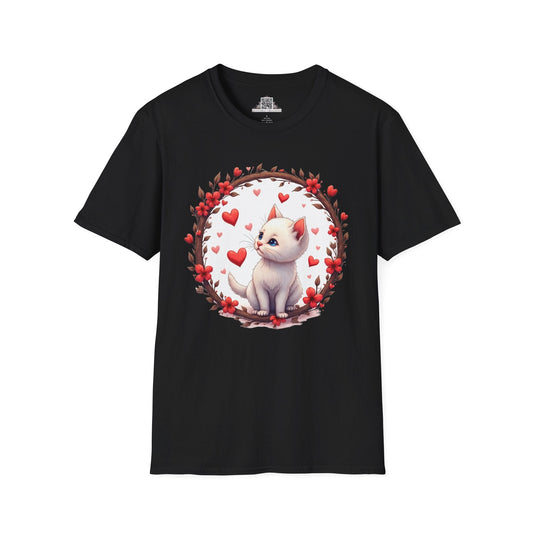 Printify T-Shirt XS / Black Fur-ever Love Kitten - Love & Fun T-Shirt