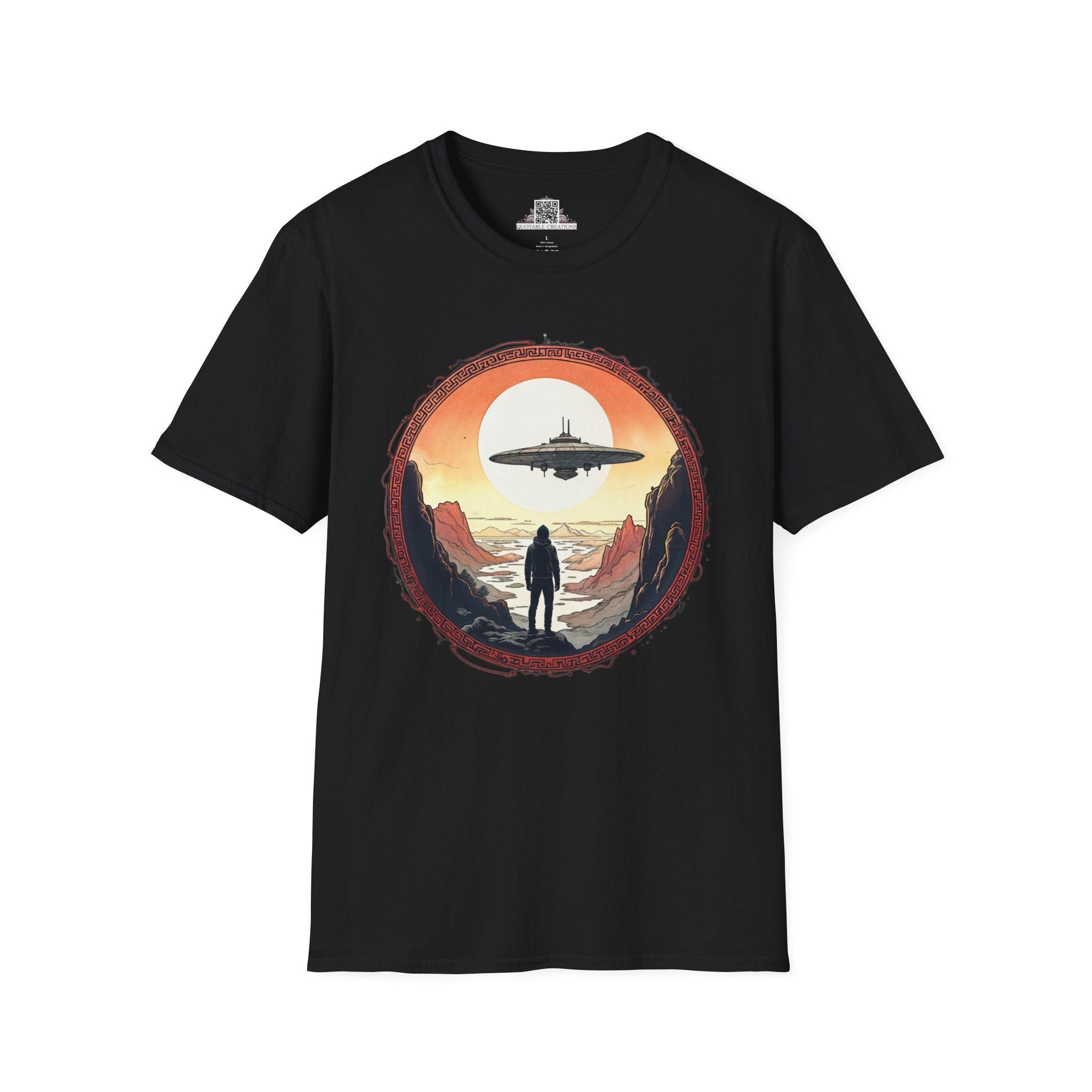 Printify T-Shirt XS / Black I Believe UFO & Cosmic - T-Shirt