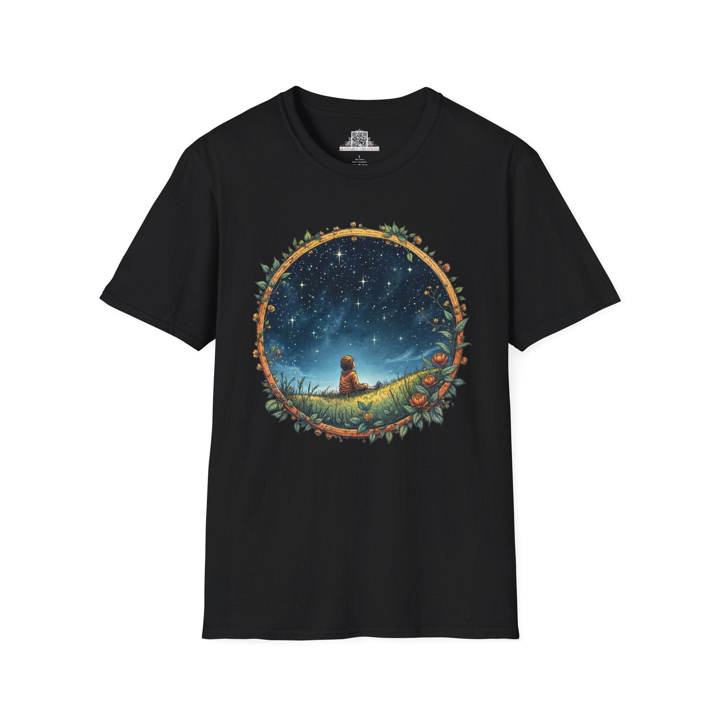 Printify T-Shirt XS / Black Keep Your Eyes on the Skies UFO & Cosmic - T-Shirt