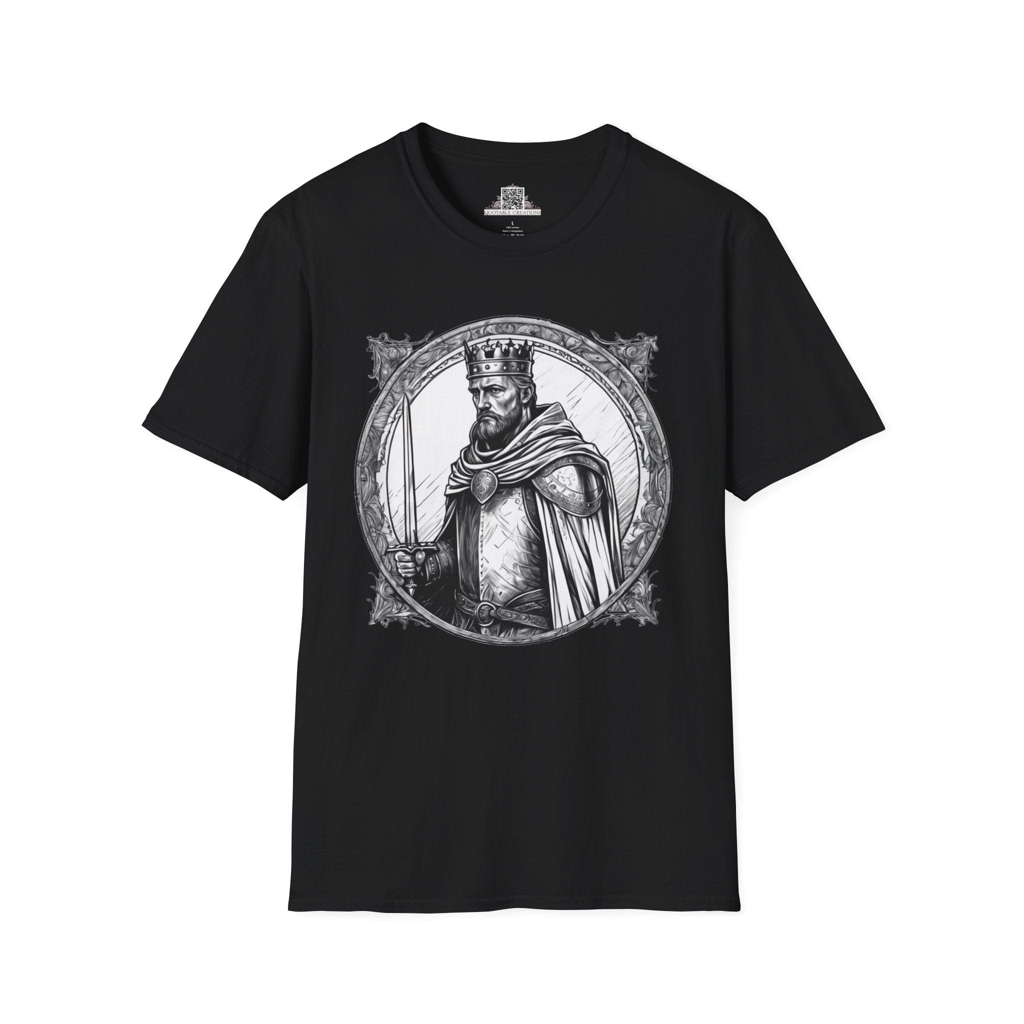 Printify T-Shirt XS / Black King Arthur Heroes & Quests - T-Shirt