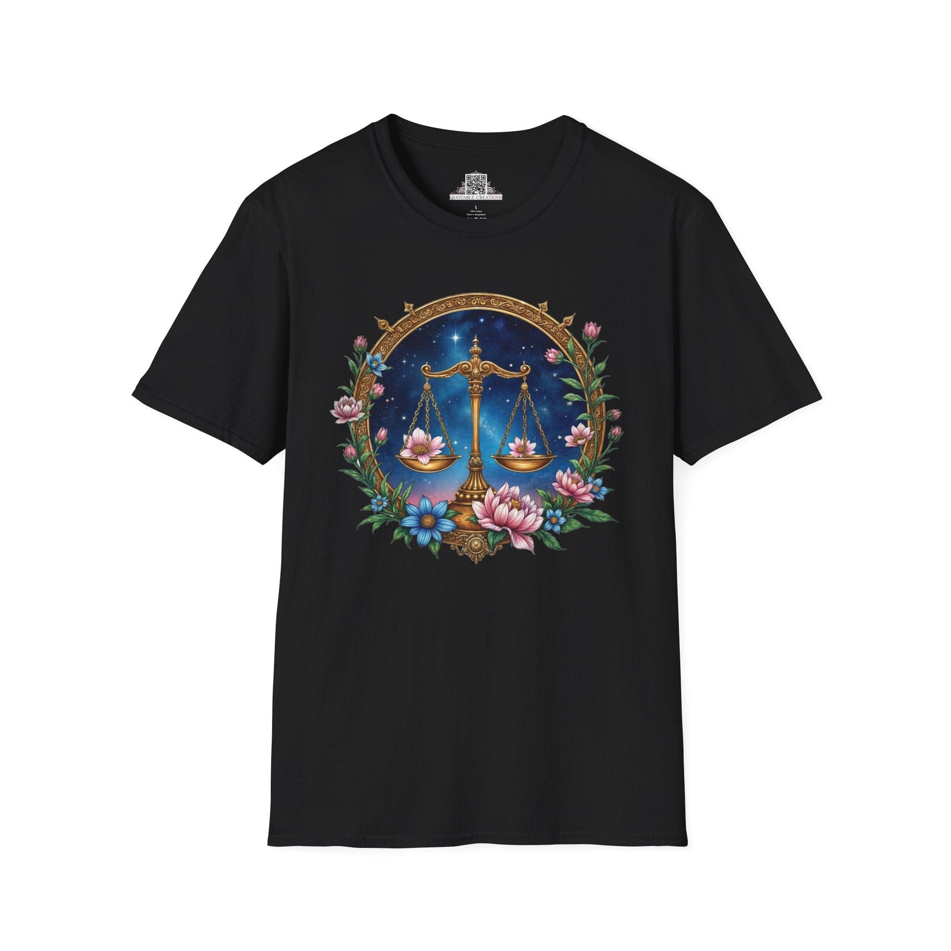 Printify T-Shirt XS / Black Libra Zodiac & Astrology - T-Shirt