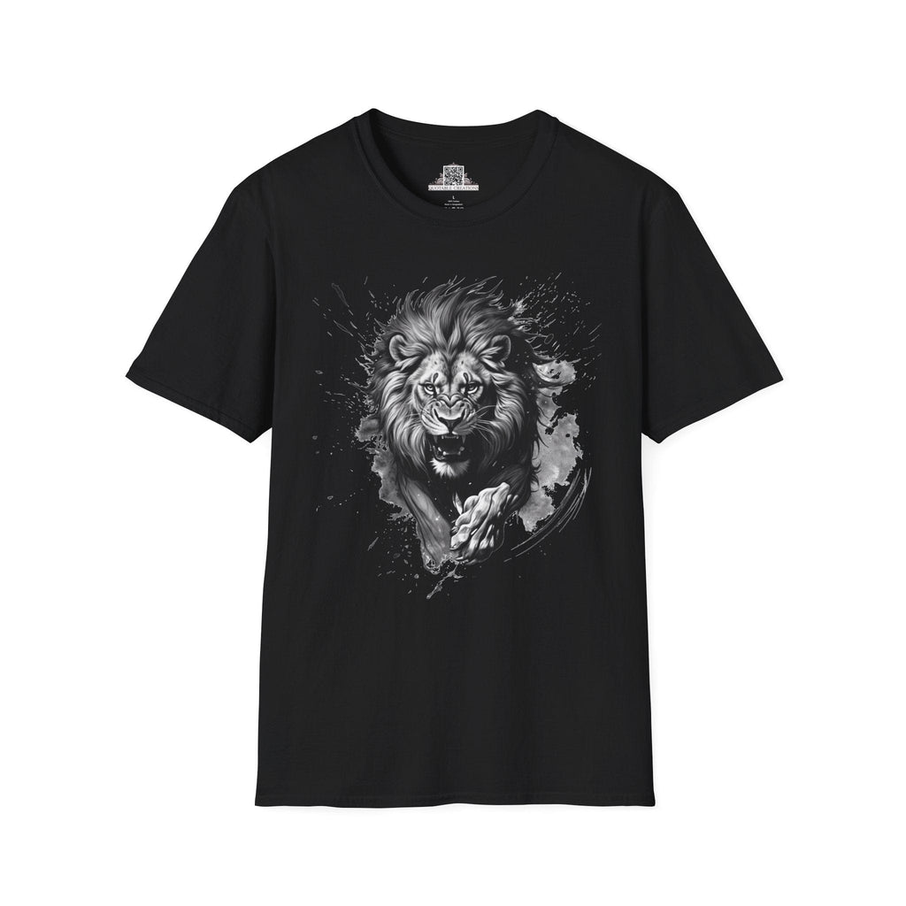 Printify T-Shirt XS / Black Lion Wild Motivation - T-Shirt
