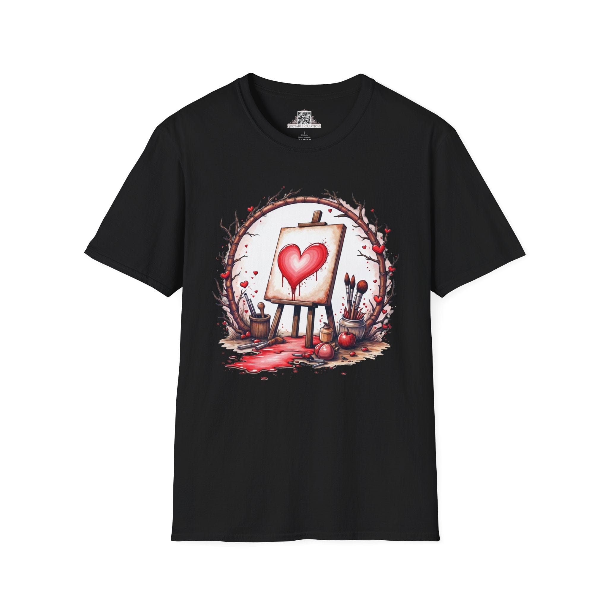 Printify T-Shirt XS / Black My Masterpiece Art - Love & Fun T-Shirt