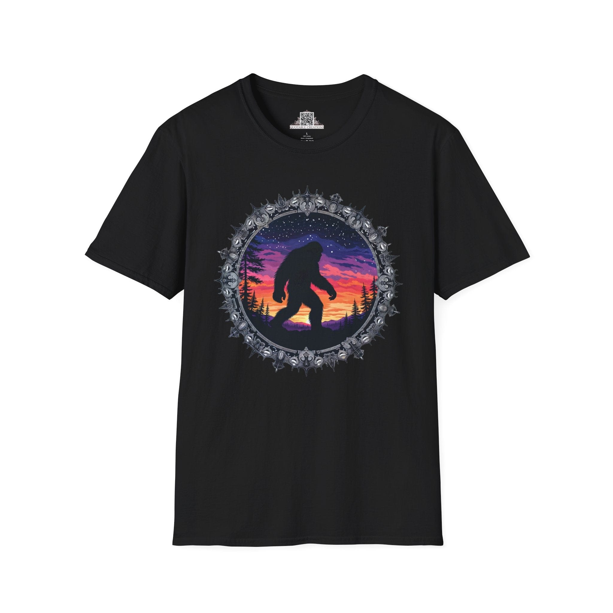 Printify T-Shirt XS / Black Mythical & Mysterious - Bigfoot & Legends T-Shirt