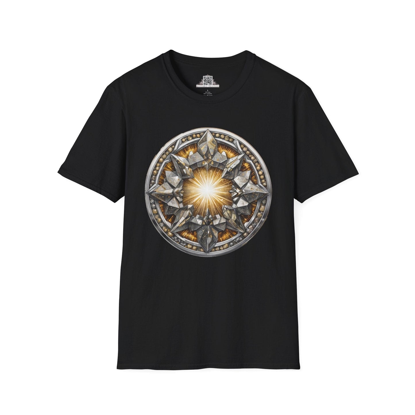 Printify T-Shirt XS / Black Pyrite Crystals Gemstones - T-Shirt