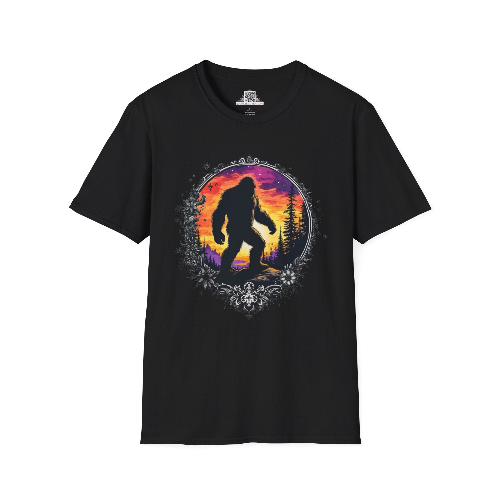 Printify T-Shirt XS / Black Sasquatch Sightings - Bigfoot & Legends T-Shirt