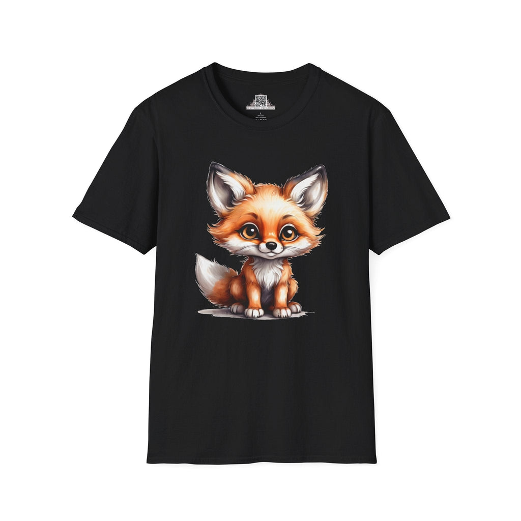 Printify T-Shirt XS / Black T-Shirt - Baby Fox - Hyper Cute