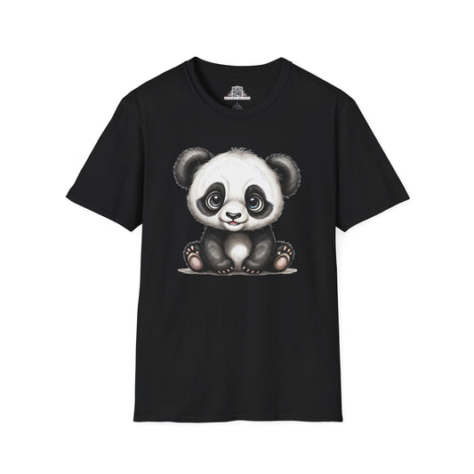 Printify T-Shirt XS / Black T-Shirt - Baby Panda - Hyper Cute