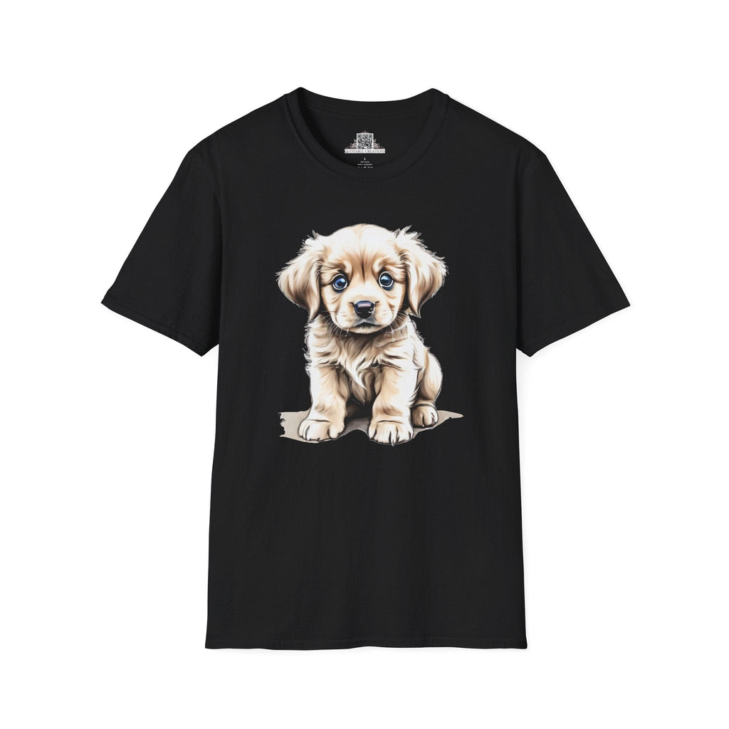 Printify T-Shirt XS / Black T-Shirt - Baby Puppy - Hyper Cute