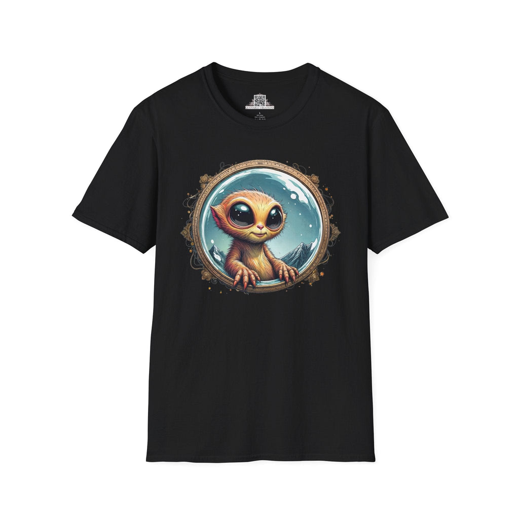 Printify T-Shirt XS / Black T-Shirt - Earthlings are Strange, But We Embrace the Weird! - Alien & Space