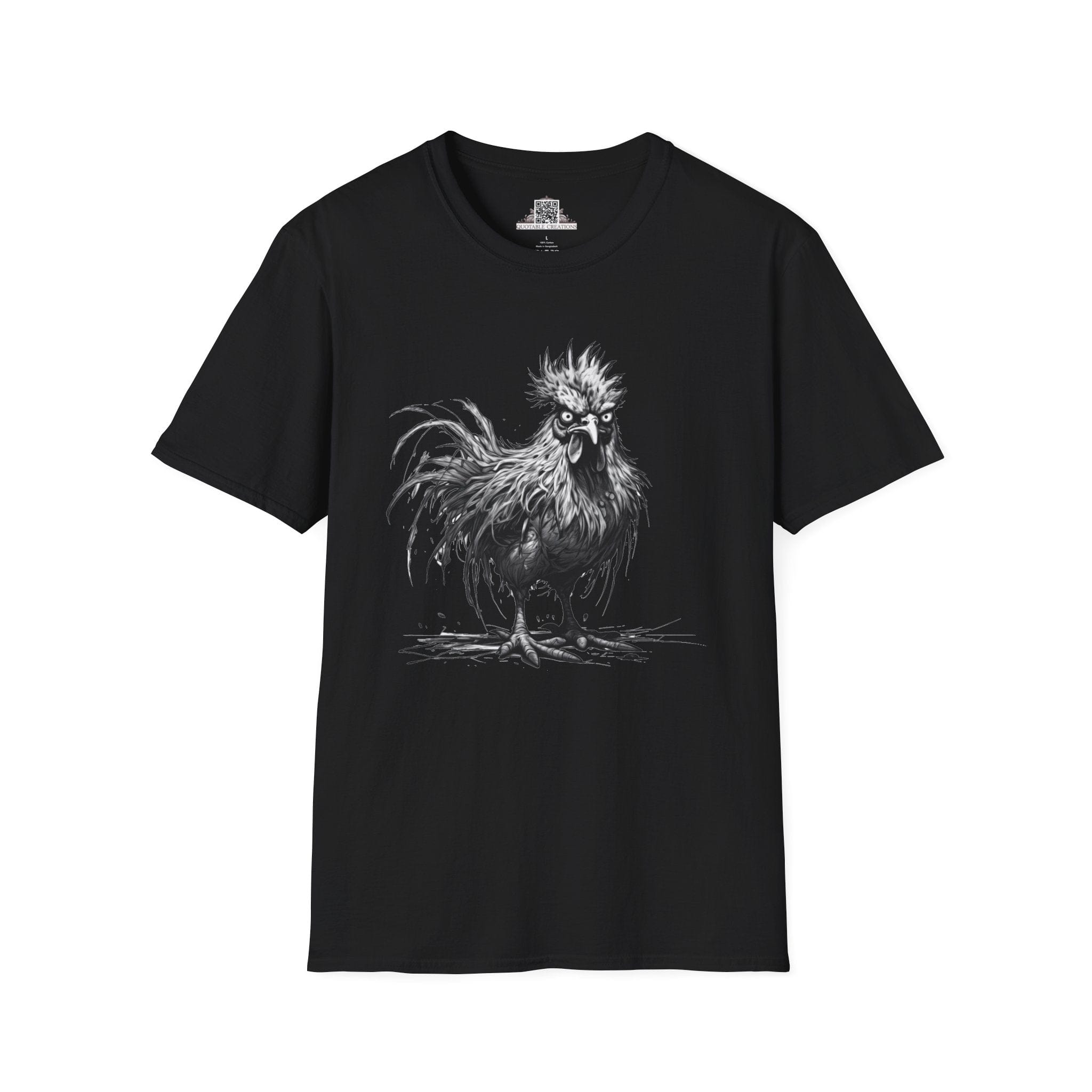 Printify T-Shirt XS / Black T-Shirt - I'm Fine Chicken - Everything's Fine