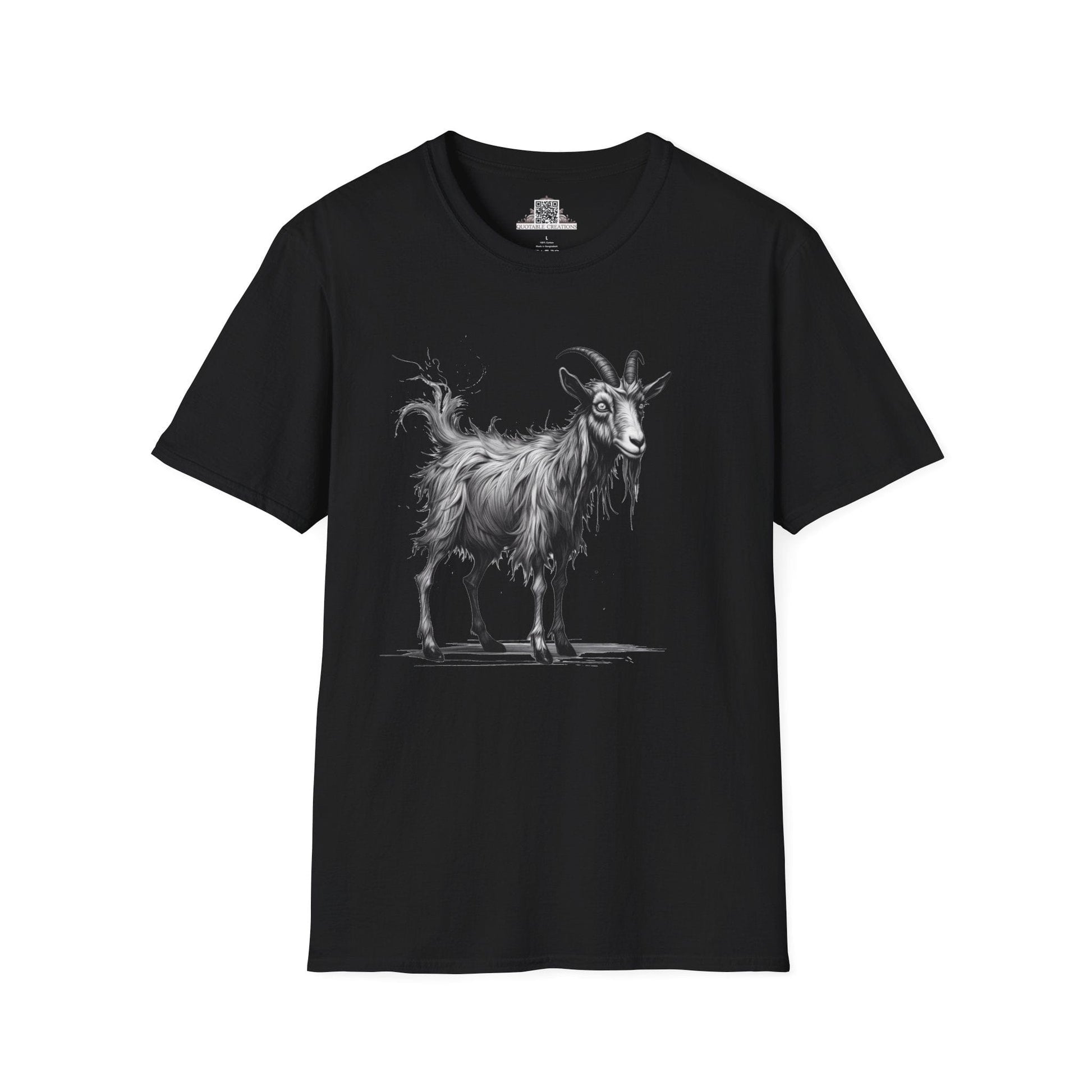 Printify T-Shirt XS / Black T-Shirt - I'm Fine Goat - Everything's Fine