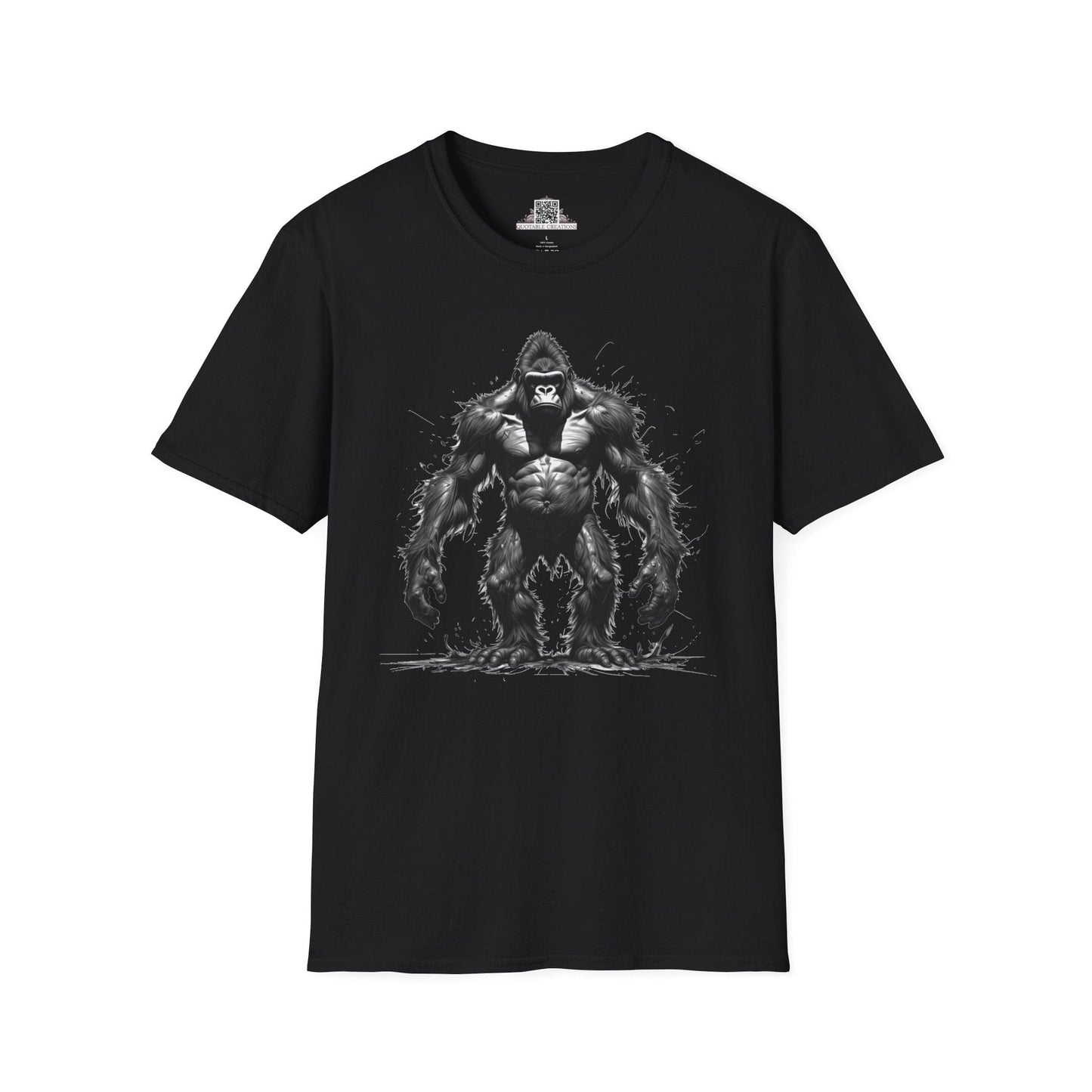 Printify T-Shirt XS / Black T-Shirt - I'm Fine Gorilla - Everything's Fine