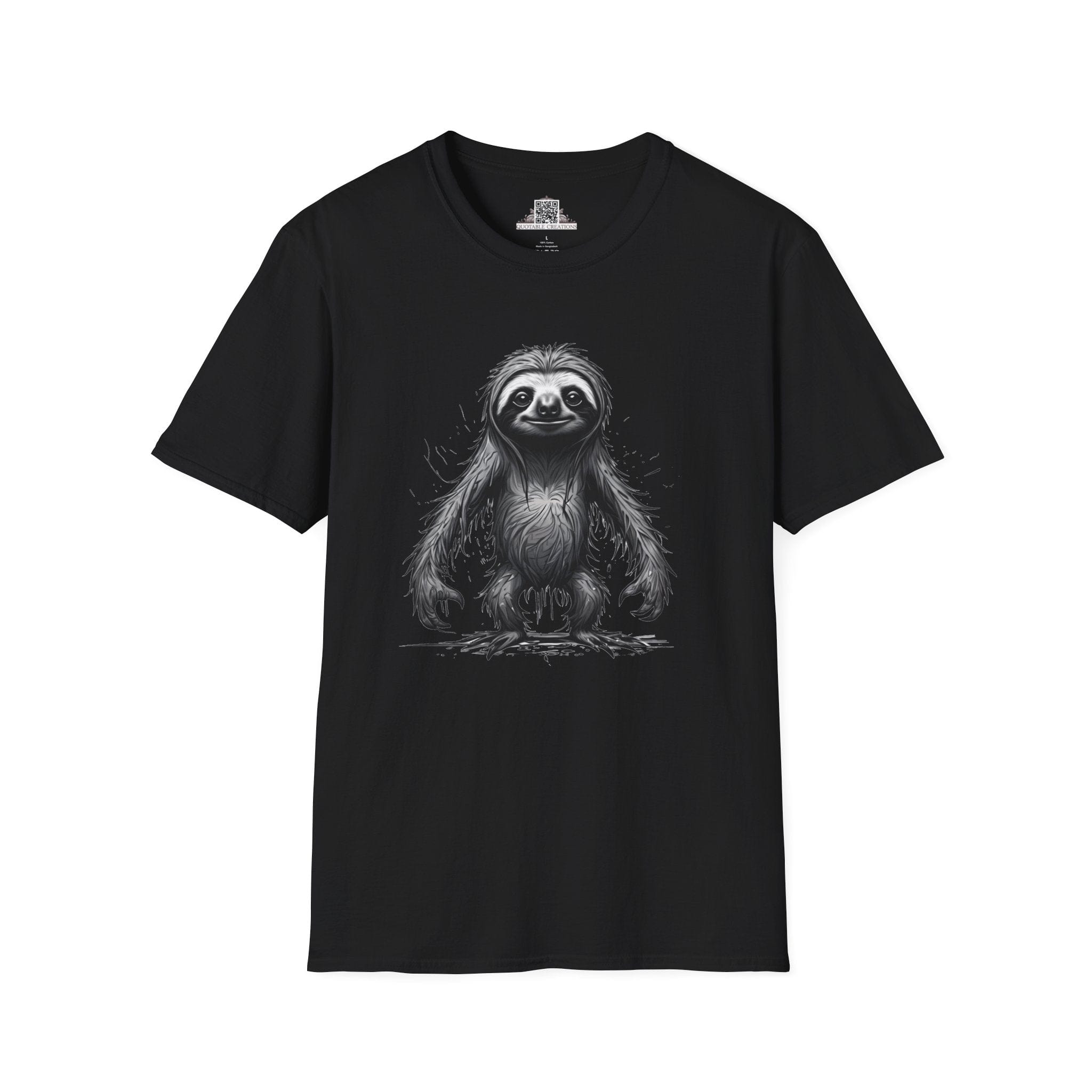 Printify T-Shirt XS / Black T-Shirt - I'm Fine Sloth - Everything's Fine