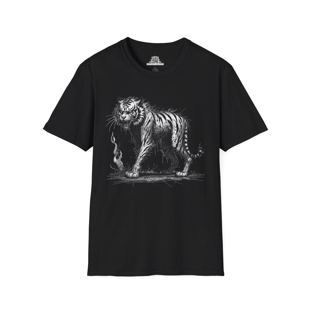 Printify T-Shirt XS / Black T-Shirt - I'm Fine Tiger - Everything's Fine