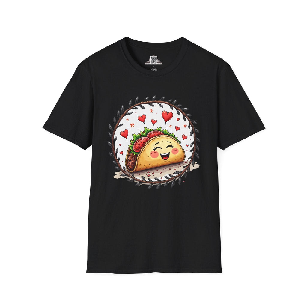 Printify T-Shirt XS / Black Taco 'Bout Love - Love & Fun T-Shirt