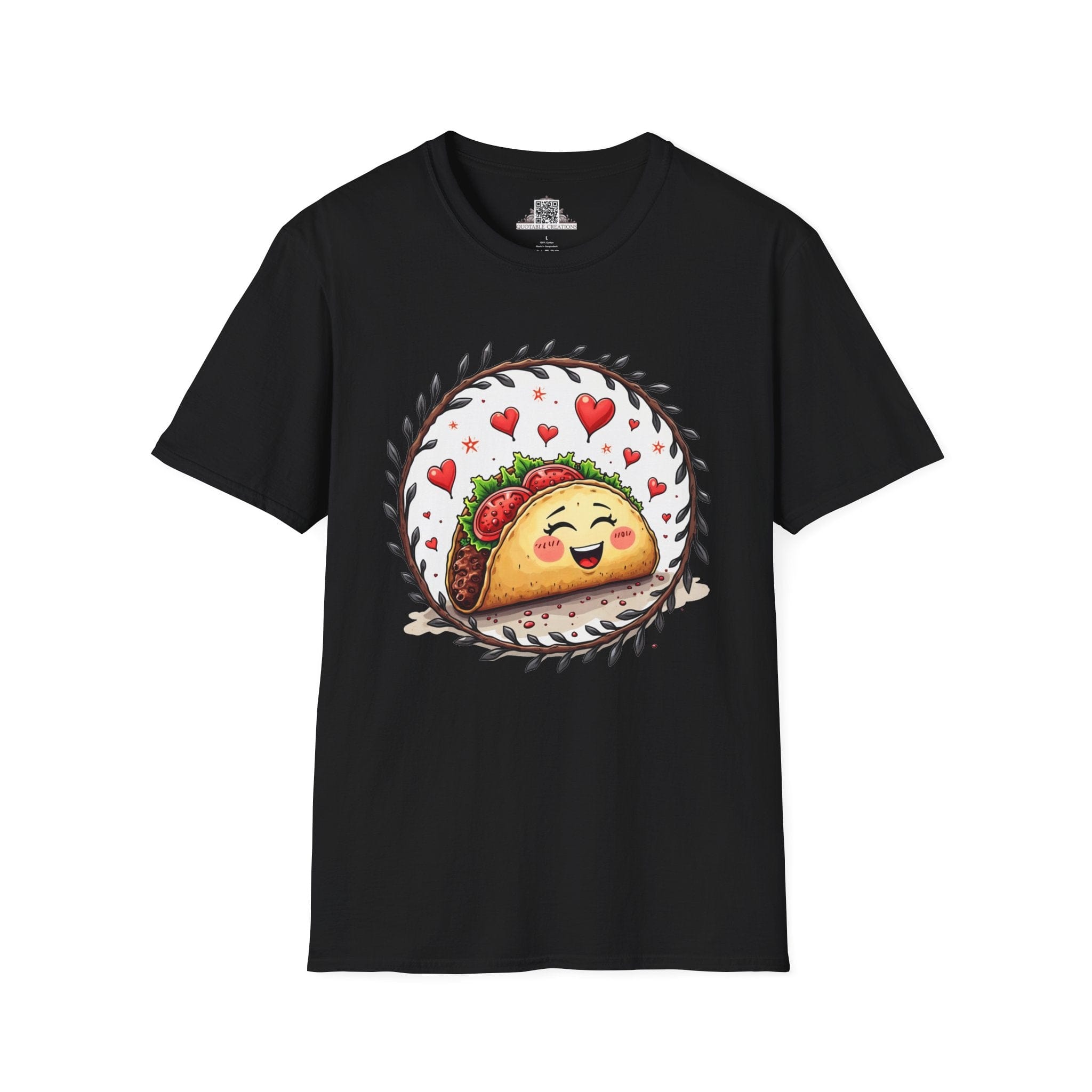 Printify T-Shirt XS / Black Taco 'Bout Love - Love & Fun T-Shirt