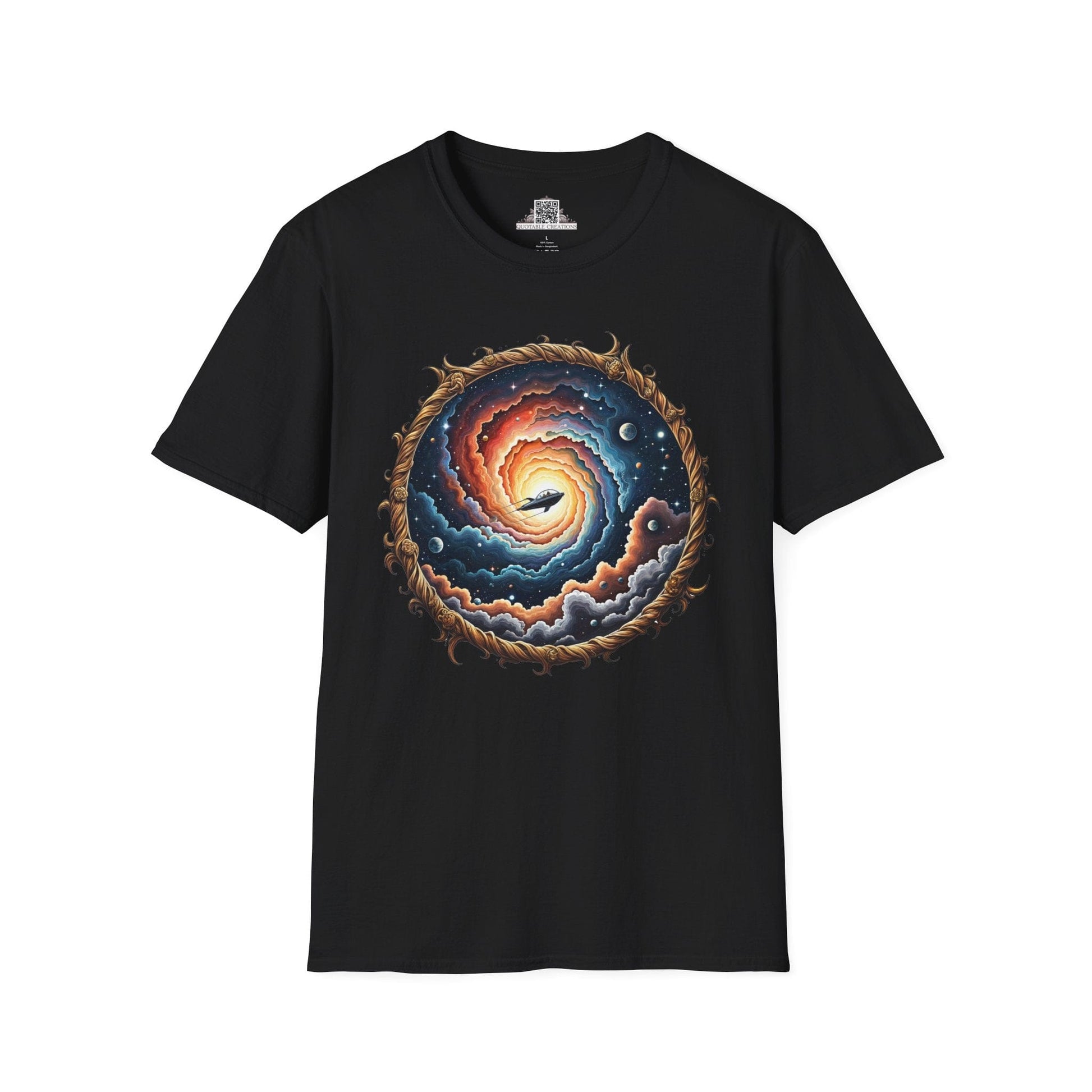Printify T-Shirt XS / Black The Answers Are Up There UFO & Cosmic - T-Shirt