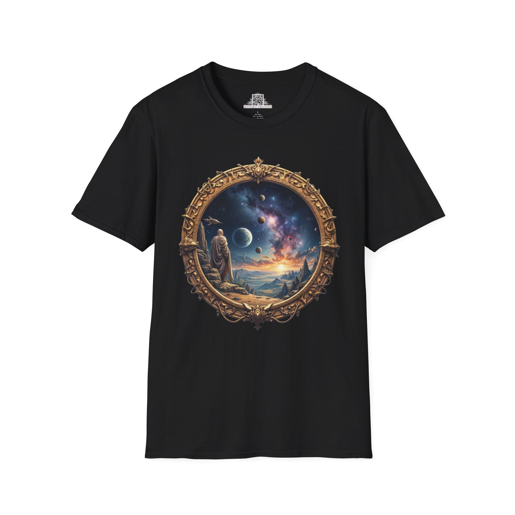Printify T-Shirt XS / Black They Exist UFO & Cosmic - T-Shirt