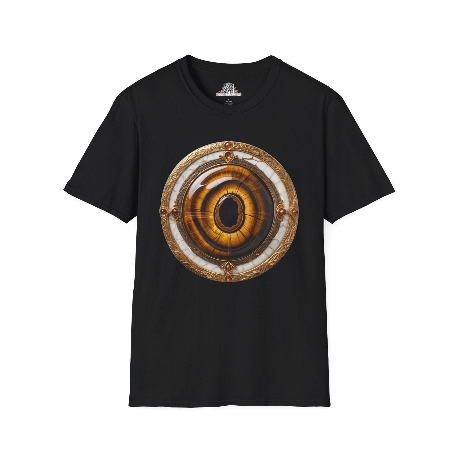 Printify T-Shirt XS / Black Tiger's Eye Crystals Gemstones - T-Shirt