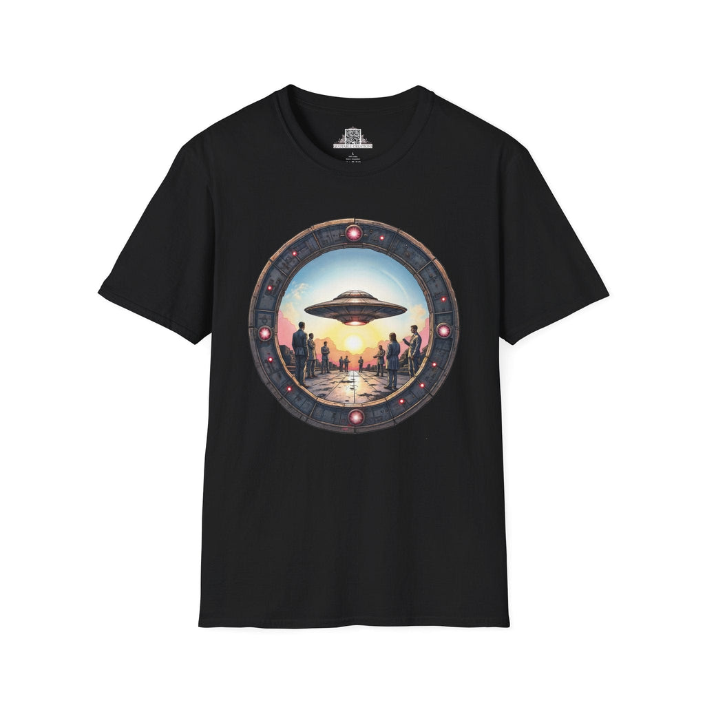 Printify T-Shirt XS / Black UFO Area 51 Mystery UFO & Cosmic - T-Shirt