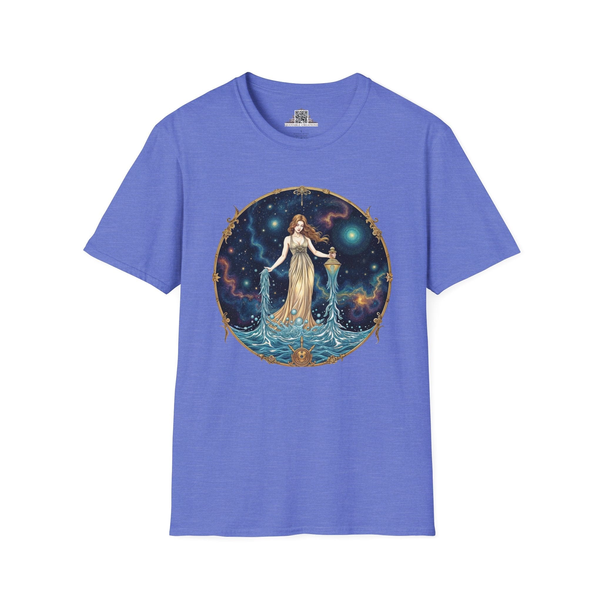 Printify T-Shirt XS / Heather Royal Aquarius Zodiac Astrology - T-Shirt