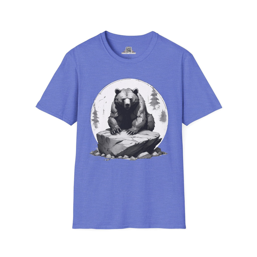 Printify T-Shirt XS / Heather Royal Bear Wild Motivation - Softstyle T-Shirt