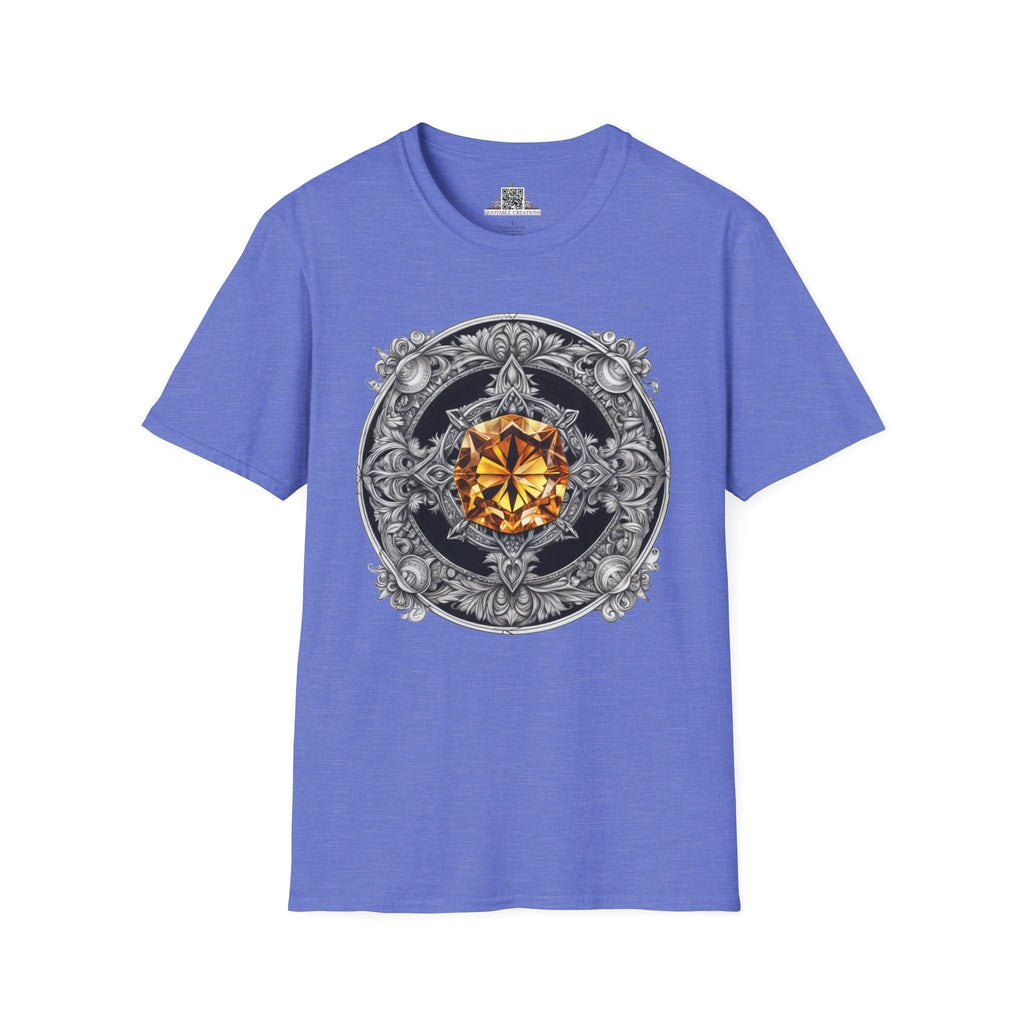 Printify T-Shirt XS / Heather Royal Citrine Crystals Gemstones Unisex T-Shirt