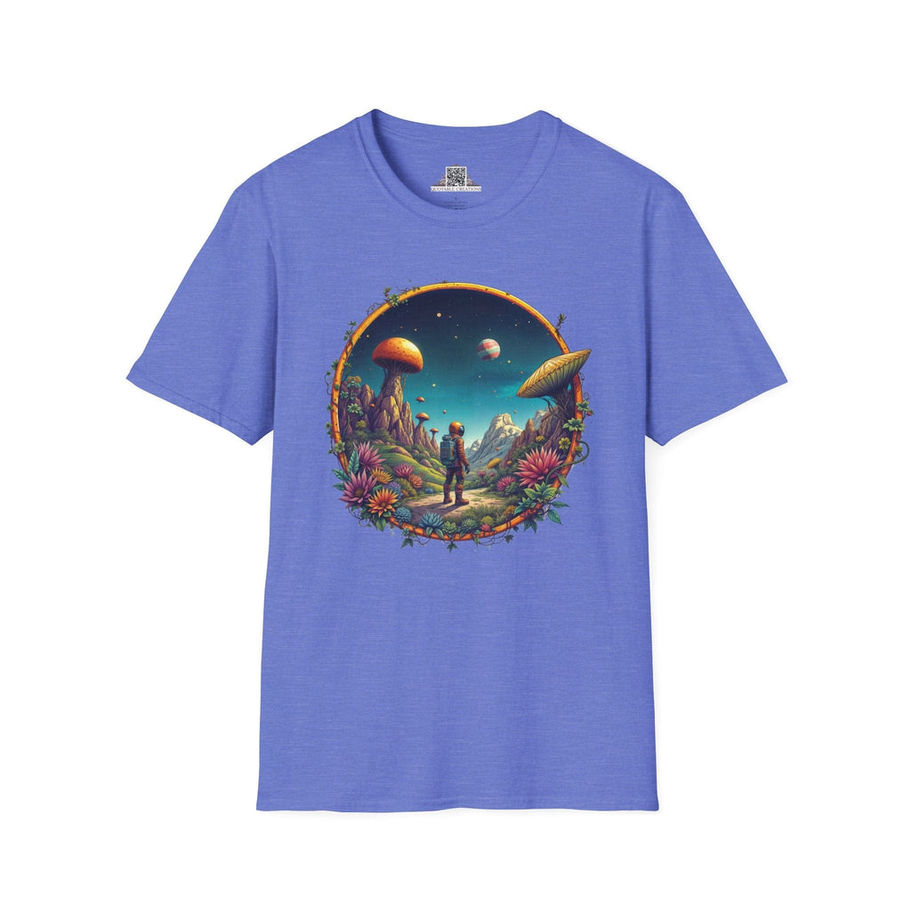 Printify T-Shirt XS / Heather Royal Cosmic Explorer UFO & Cosmic - T-Shirt