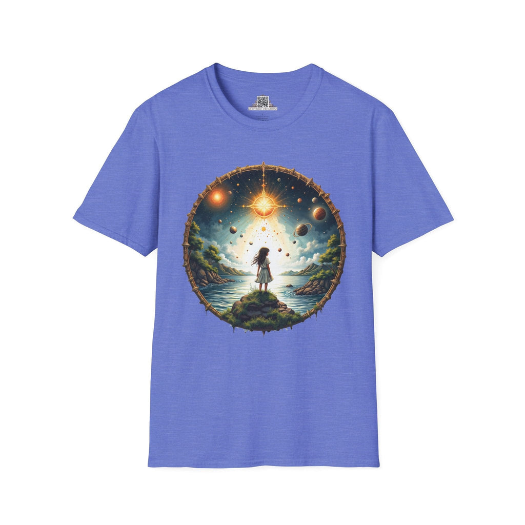 Printify T-Shirt XS / Heather Royal Exploring the Final Frontier UFO & Cosmic - T-Shirt