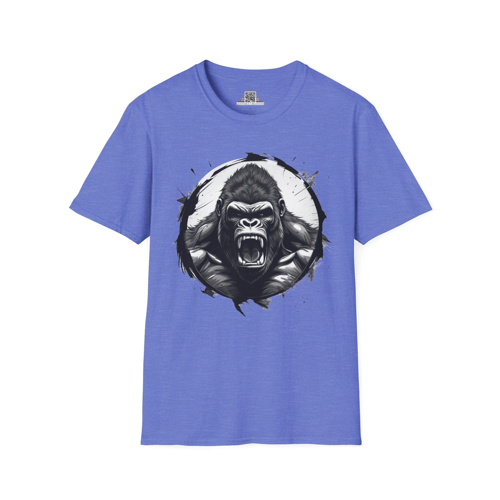 Printify T-Shirt XS / Heather Royal Gorilla Wild Motivation - T-Shirt