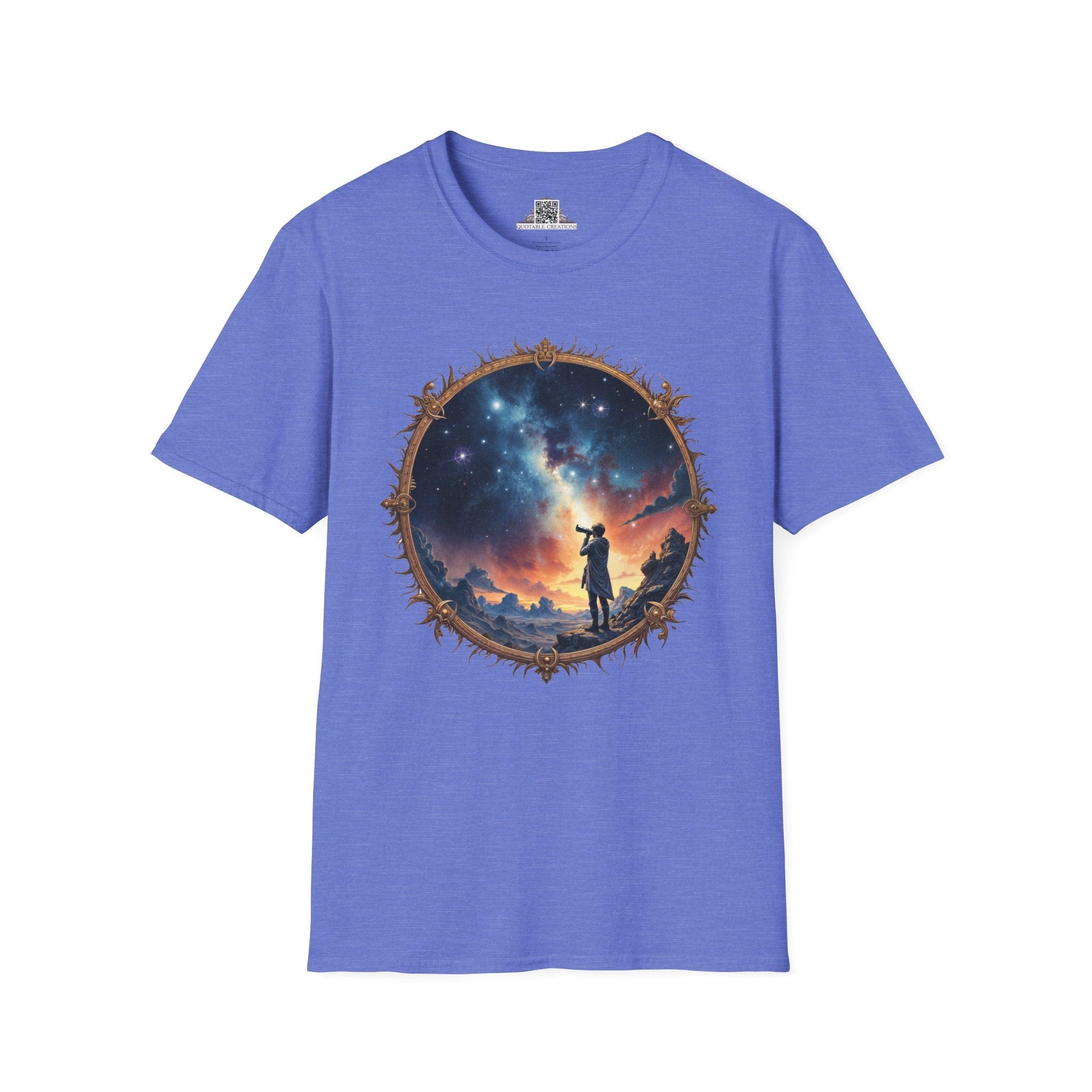 Printify T-Shirt XS / Heather Royal I Choose to Believe UFO & Cosmic - T-Shirt