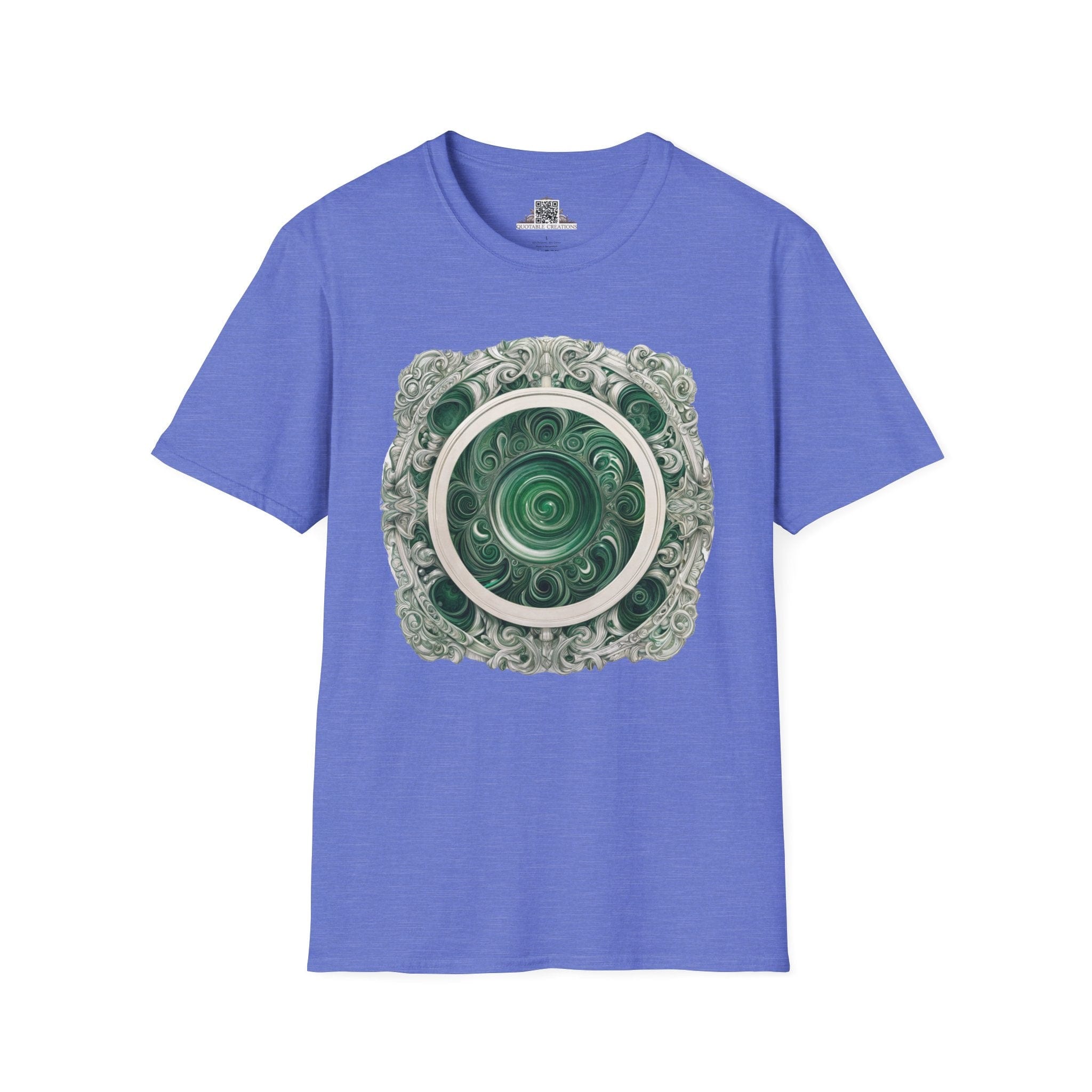 Printify T-Shirt XS / Heather Royal Malachite - Crystals & Gemstones T-Shirt
