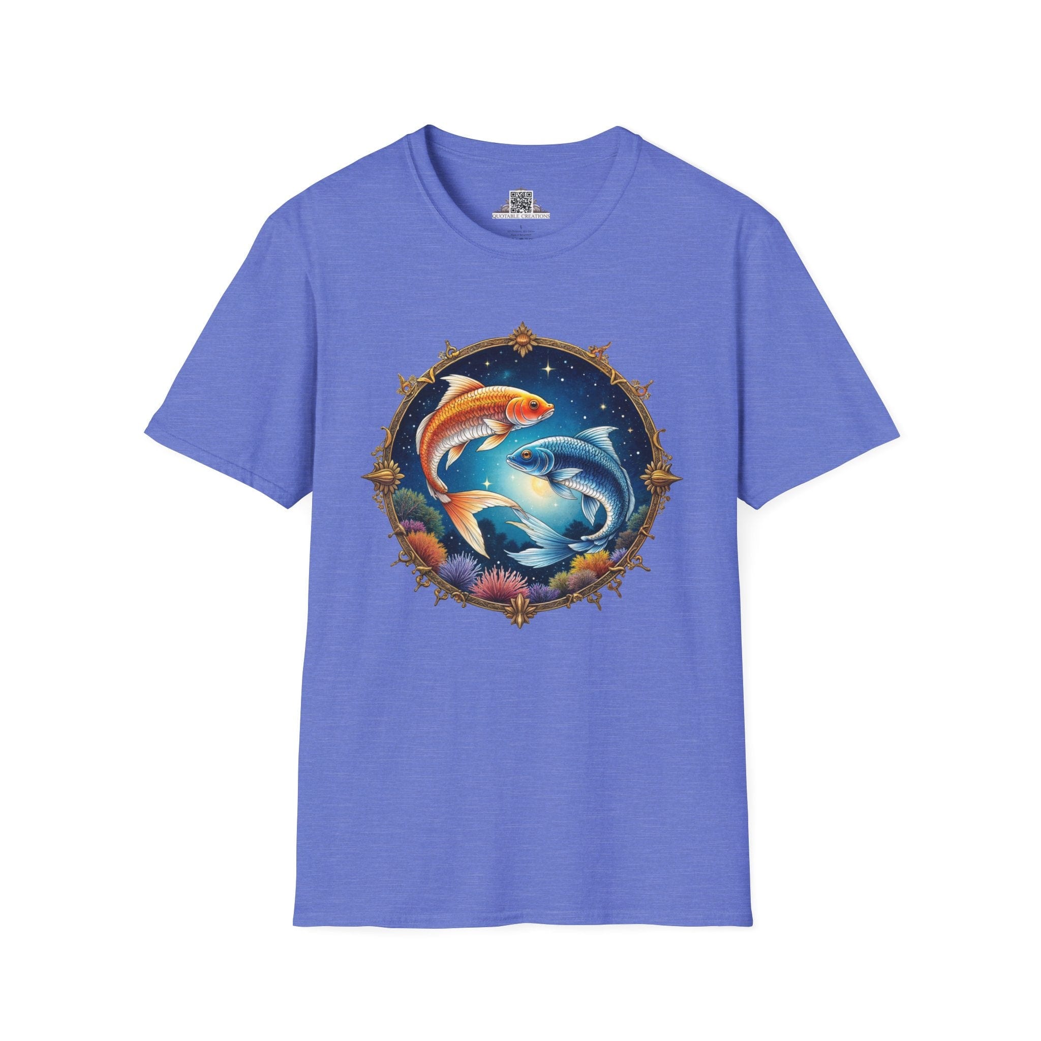 Printify T-Shirt XS / Heather Royal Pisces Zodiac Astrology - T-Shirt