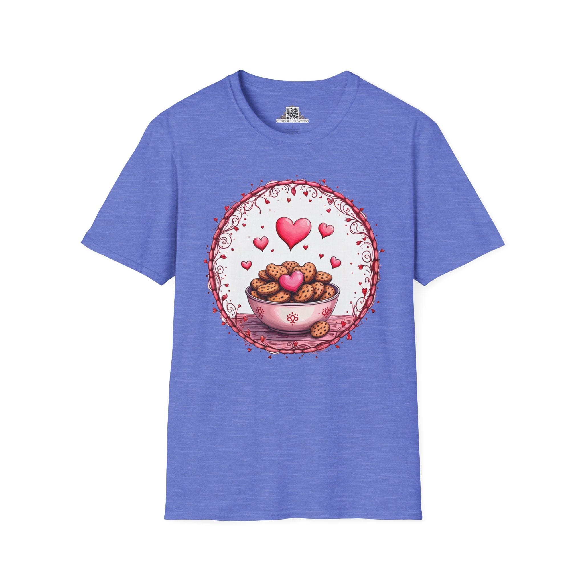 Printify T-Shirt XS / Heather Royal Recipe for Love Cookies - Love & Fun T-Shirt