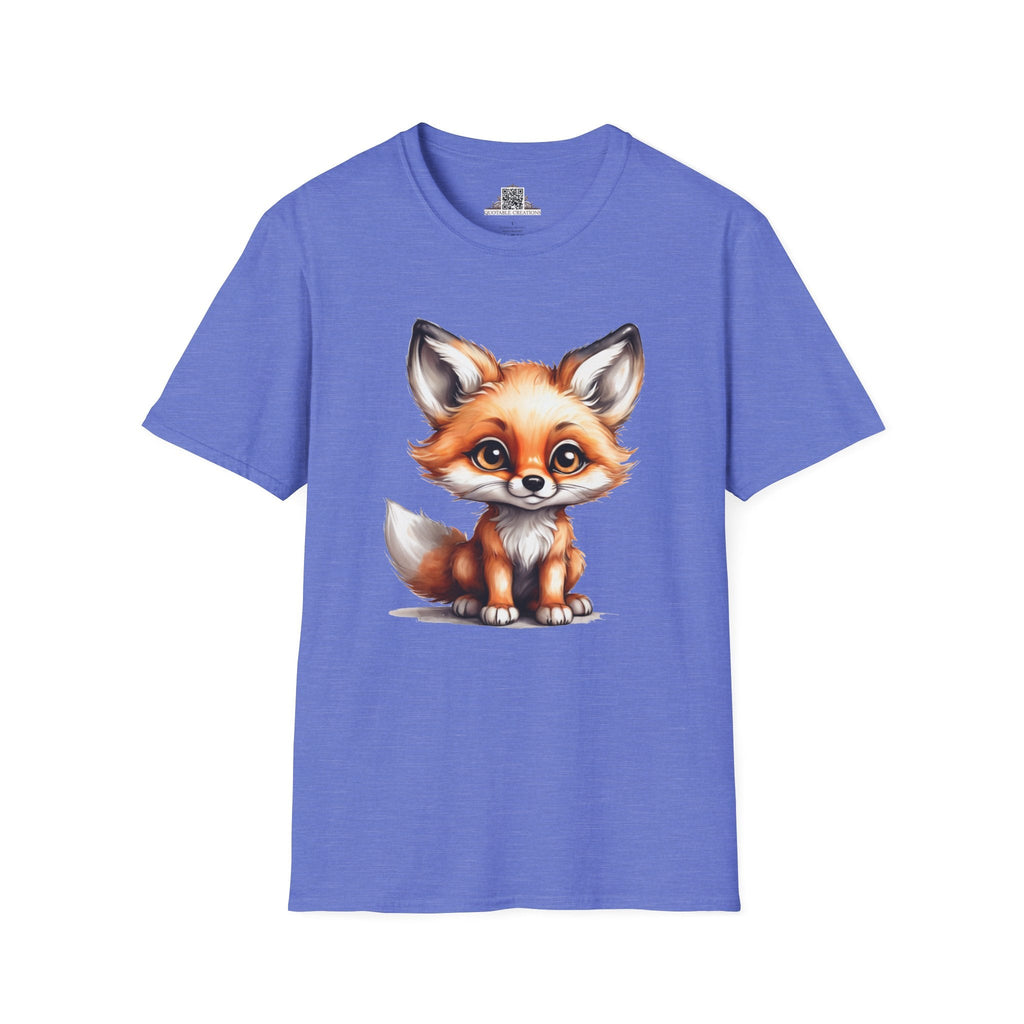 Printify T-Shirt XS / Heather Royal T-Shirt - Baby Fox - Hyper Cute