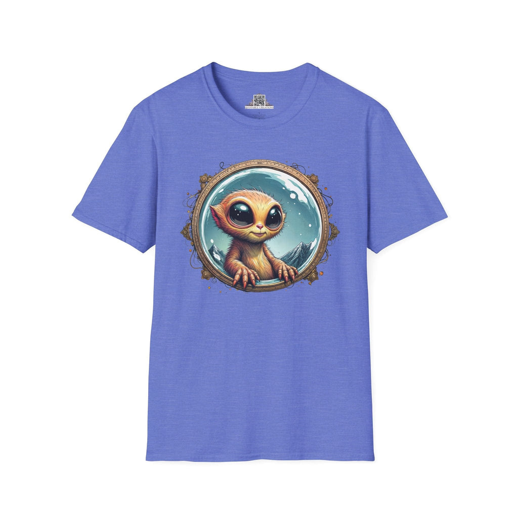 Printify T-Shirt XS / Heather Royal T-Shirt - Earthlings are Strange, But We Embrace the Weird! - Alien & Space