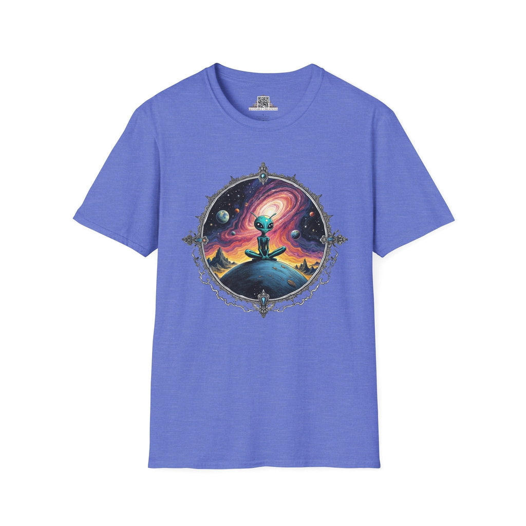 Printify T-Shirt XS / Heather Royal T-Shirt - Exploring the Cosmos, One Planet at a Time! - Alien & Space