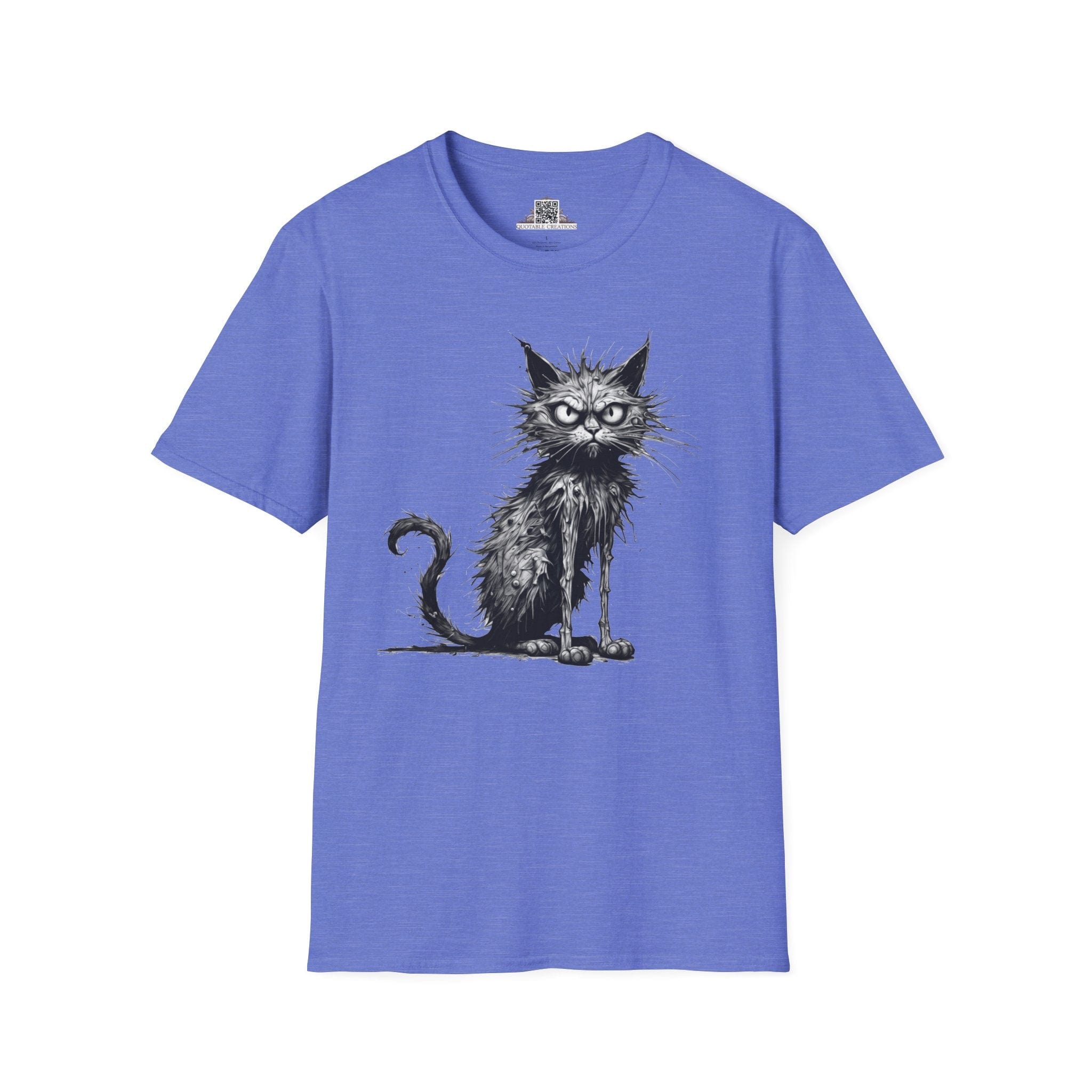 Printify T-Shirt XS / Heather Royal T-Shirt - I'm Fine Cat - Everything's Fine