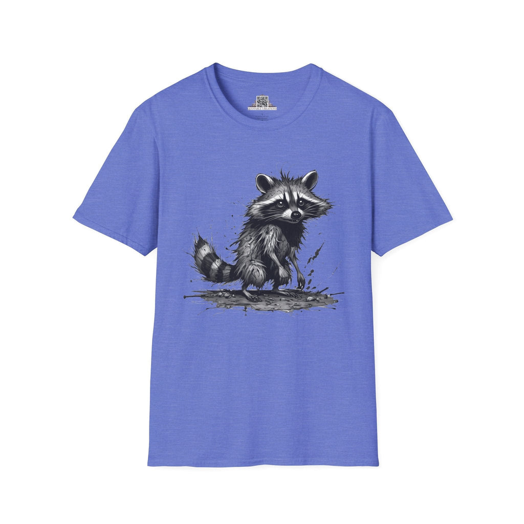 Printify T-Shirt XS / Heather Royal T-Shirt - I'm Fine Raccoon - Everything's Fine