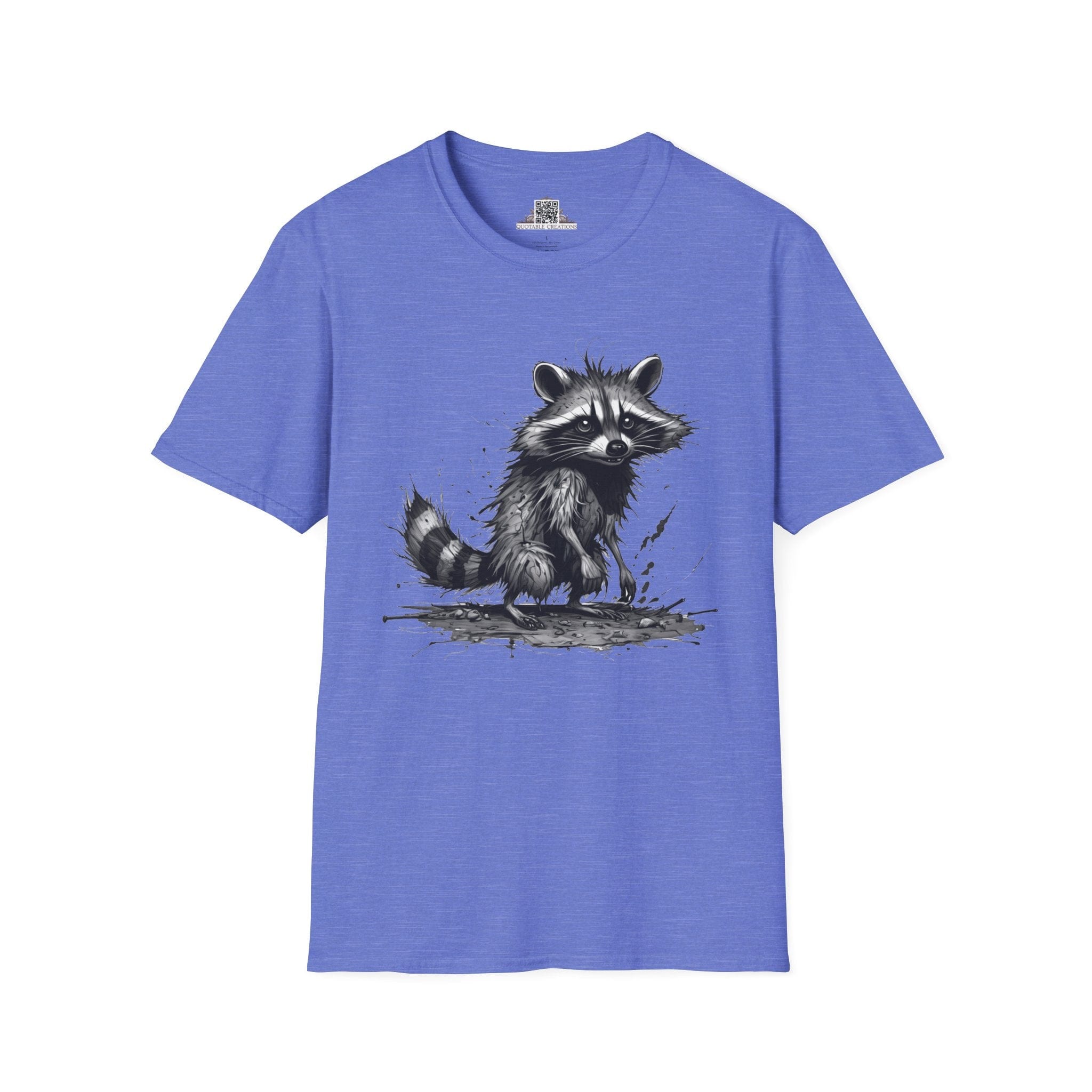 Printify T-Shirt XS / Heather Royal T-Shirt - I'm Fine Raccoon - Everything's Fine