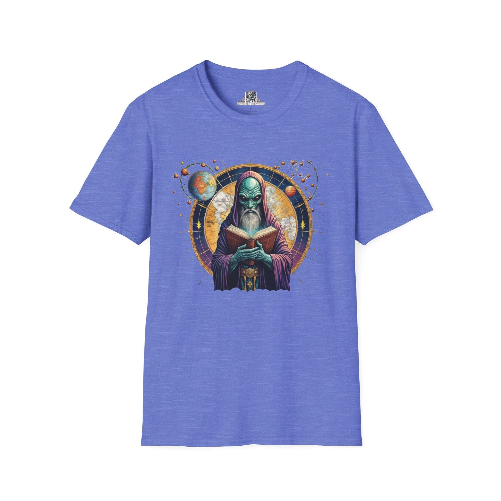 Printify T-Shirt XS / Heather Royal T-Shirt - Intergalactic Mystery What's Behind Door Number 3 - Alien & Space